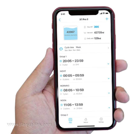 Controlling the Kamoer F1 Dosing Pump  through the app is easy!