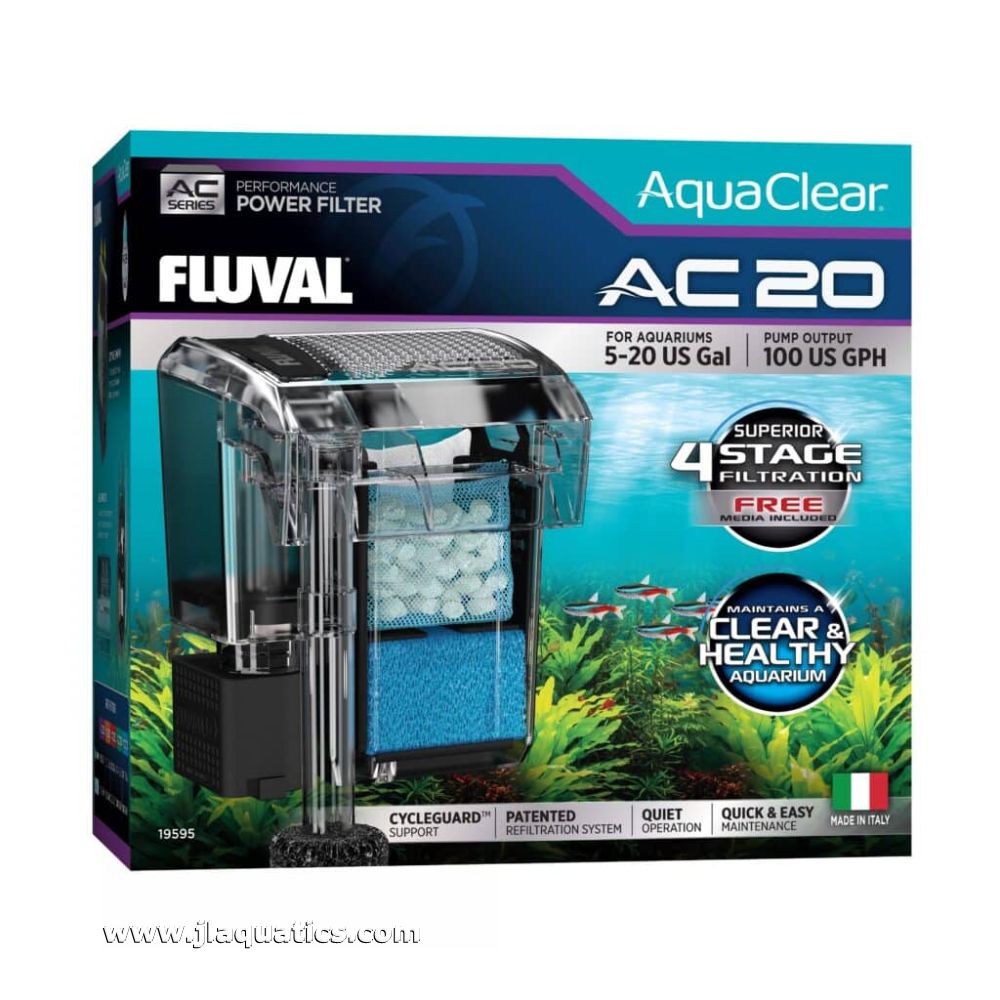 Fluval AquaClear 20 Power Filter | JLAquatics Canada – J&L
