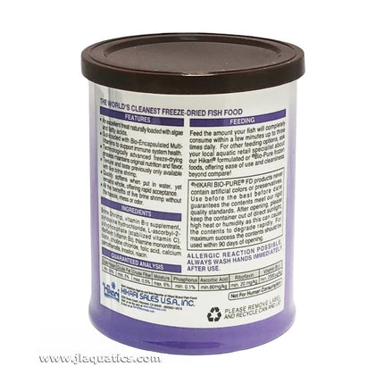 Ingredients list of Hikari Freeze Dried Brine Shrimp