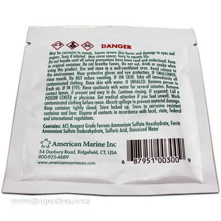 Pinpoint ORP Calibration Solution usage cautions and contents of solution