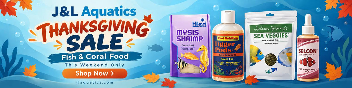Thanksgiving Sale on Aquarium Fish food at jlaquatics.com