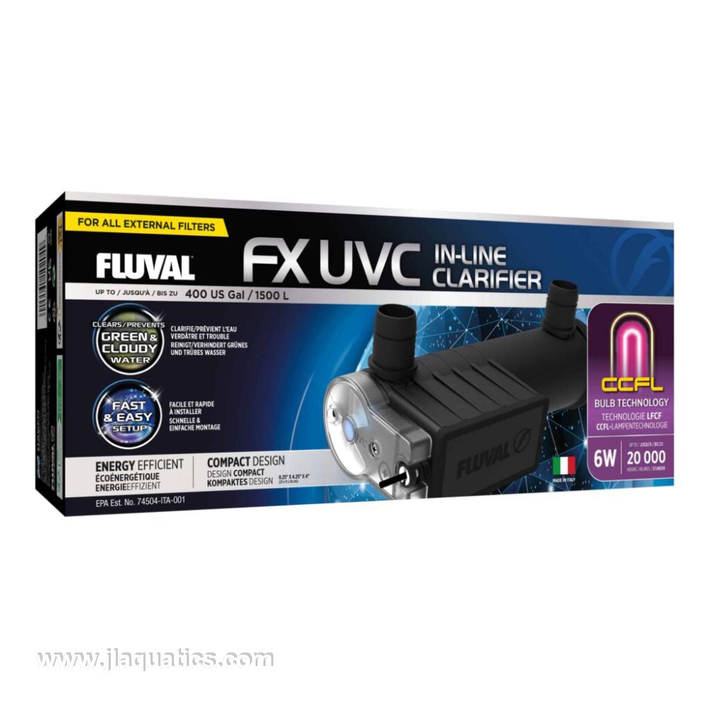 Fluval FX UVC In-Line Clarifier | JLAquatics Canada – J&L Aquatics