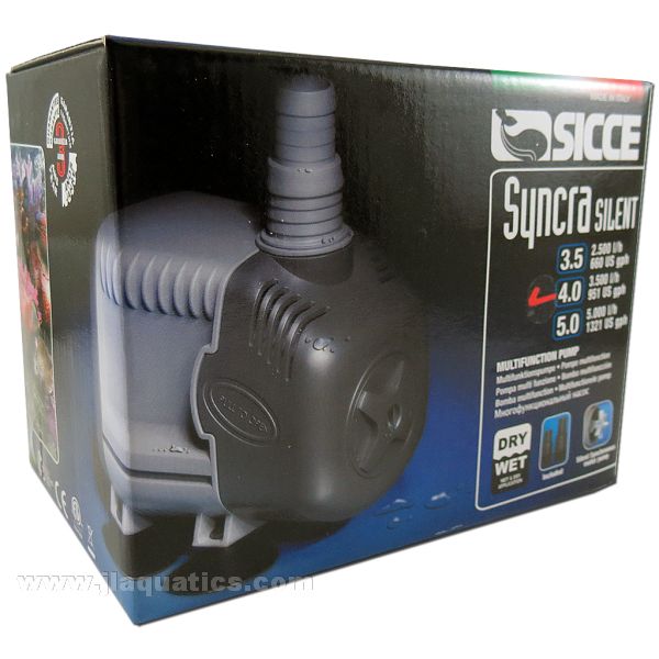 SYNCra Silent 4.0 ポンプ 3500l/h Sicce Syncra 4.0 Water Pump | JLAquatics Canada – J&L Aquatics Ltd.