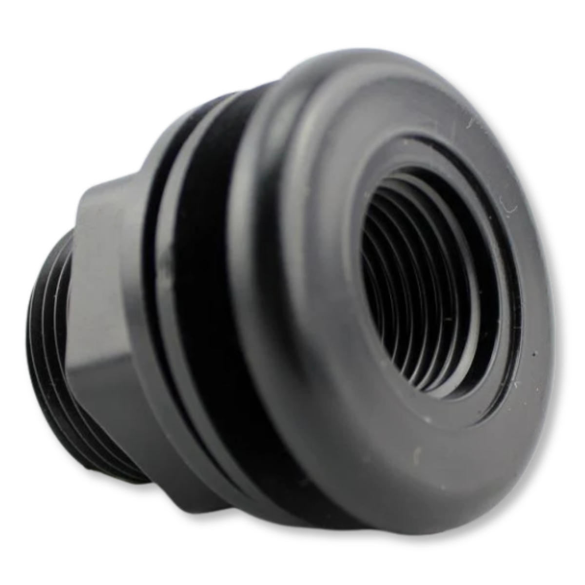 Double Threaded Bulkhead Fitting (1/2 Inch) alternate view (top)