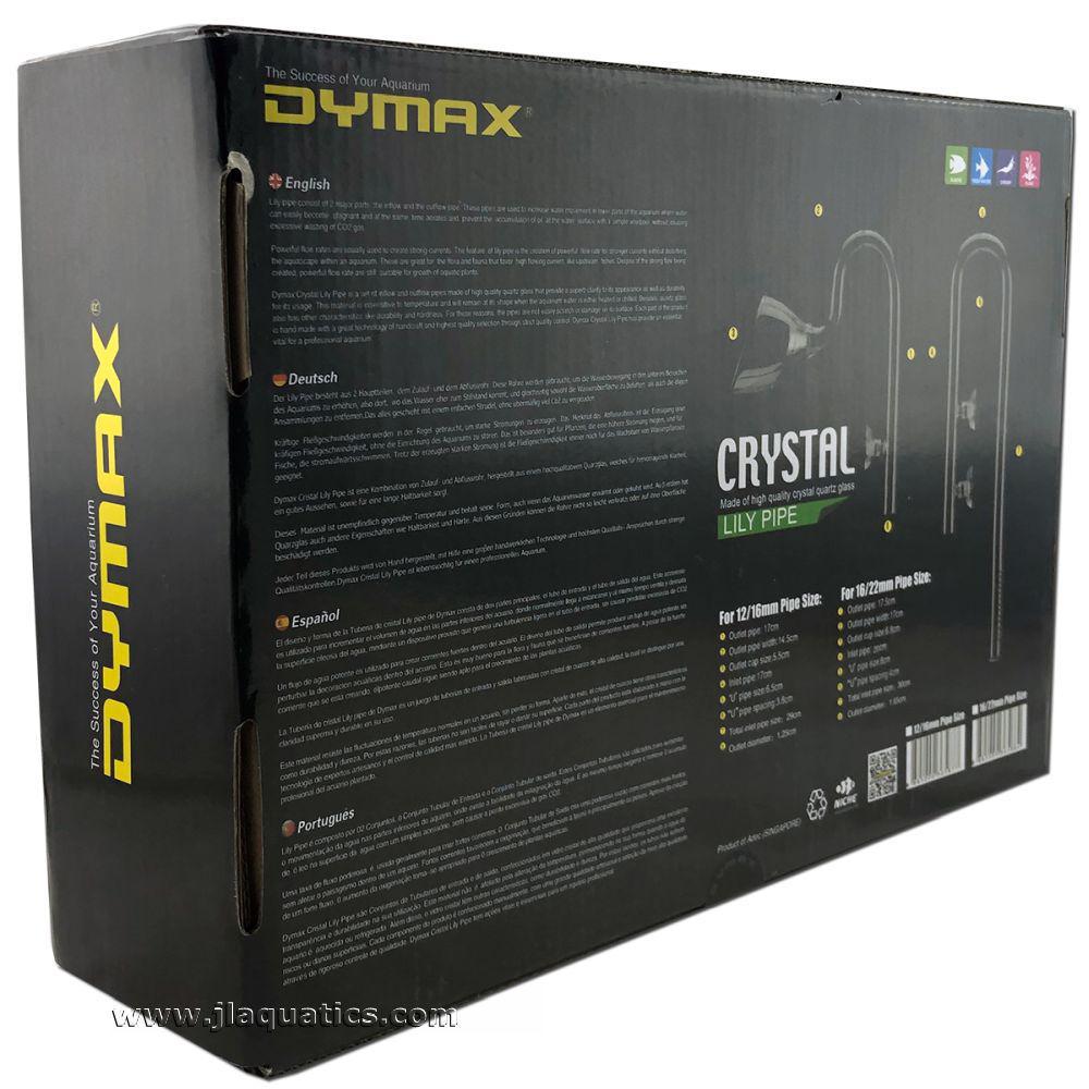 Dymax Crystal Lily Pipe Set - 16/22mm features and contents