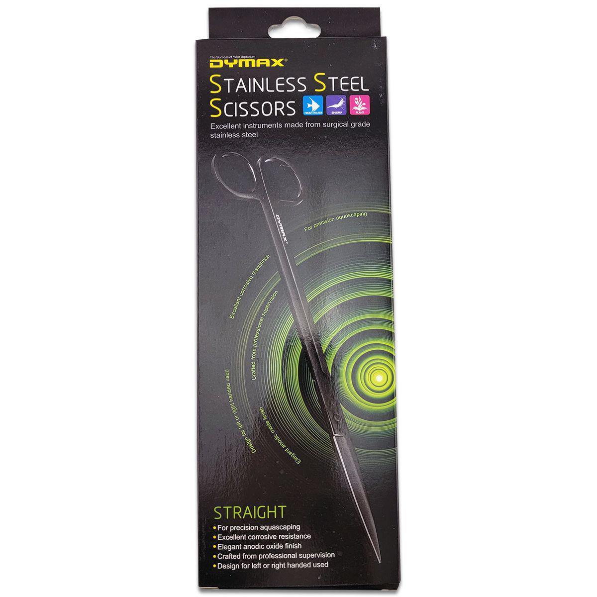 Dymax Stainless Steel Straight Scissors retail packaging