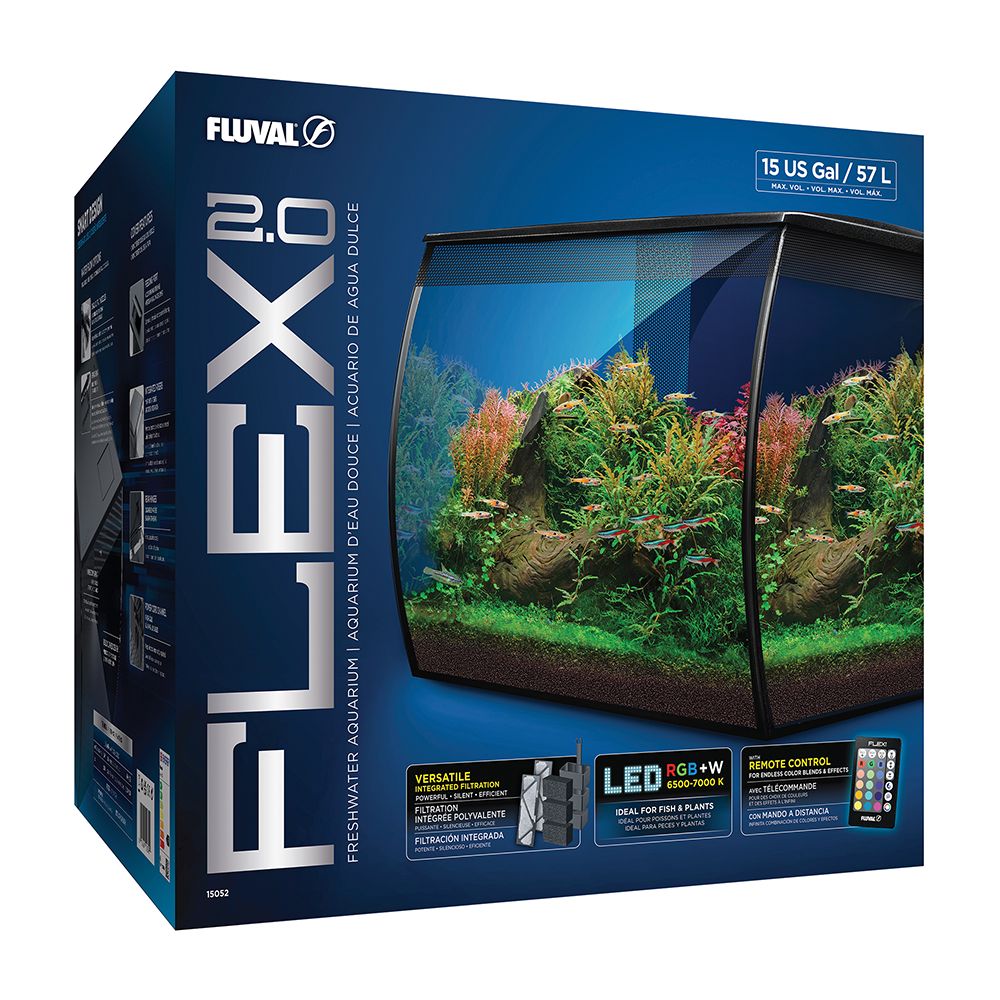 Fluval Flex 2.0 Aquarium Kit - 15 Gallon | JLAquatics Canada – J&L