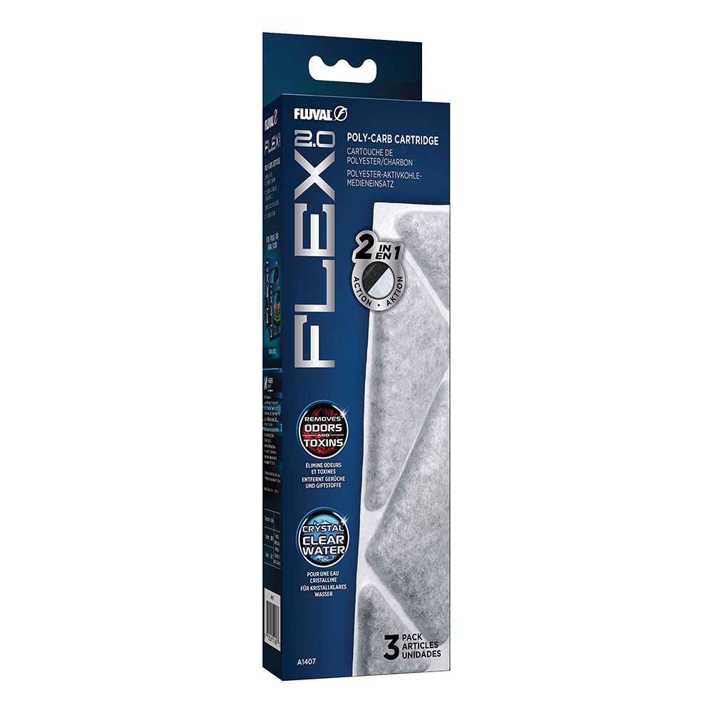 Fluval Flex 2.0 Poly Carbon Cartridge - 3 pack