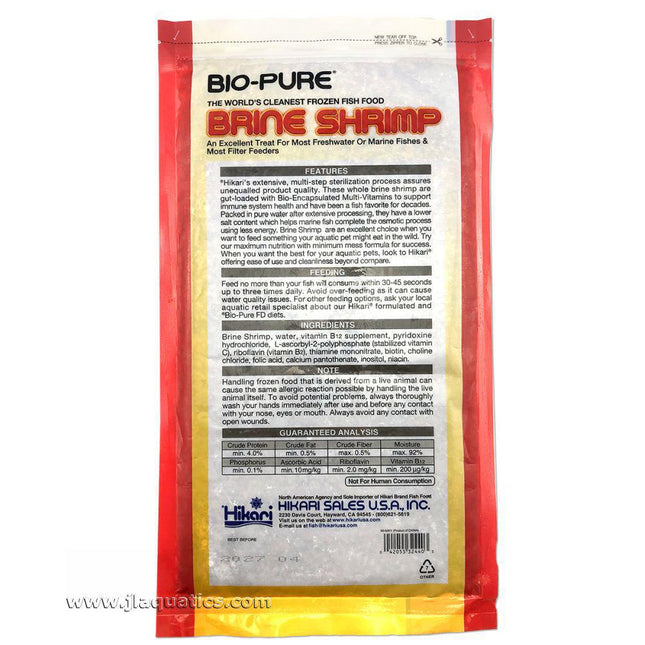 Hikari Frozen Brine Shrimp - Ingredients and features