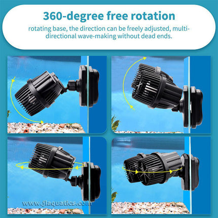 The Hygger Double Aquarium Powerhead offers a 360 degree rotation for maximum possibilities.

