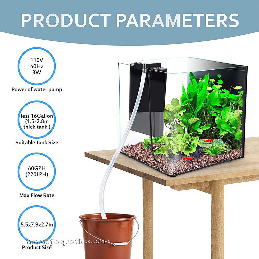 Specifications of the Hygger Internal Water Change Filter