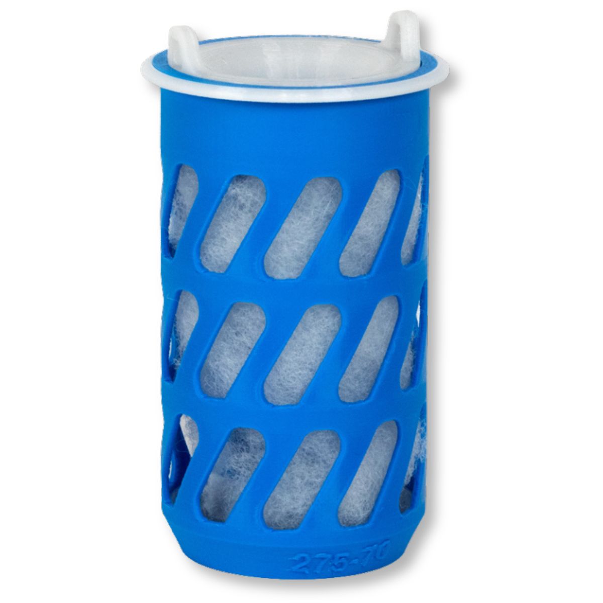 Vivid Creative NOSOK Filter Sock Replacement - 2.75 Inch close-up with foam insertion