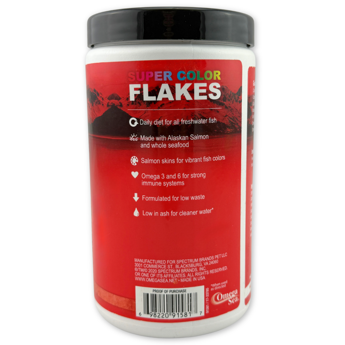 Omega One Super Color Flake Fish Food features and benefits