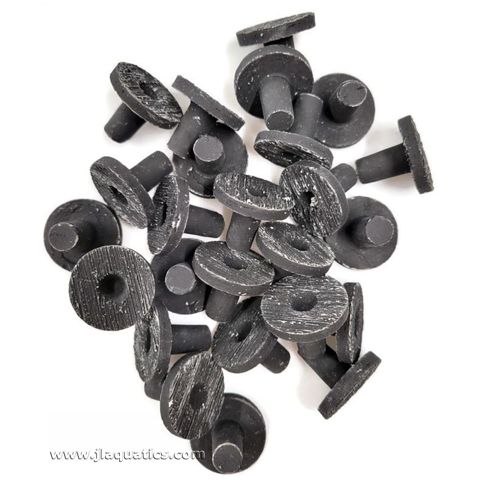 Oceans Wonders Ceramic 1 Inch Black Frag Plugs - 100 Piece