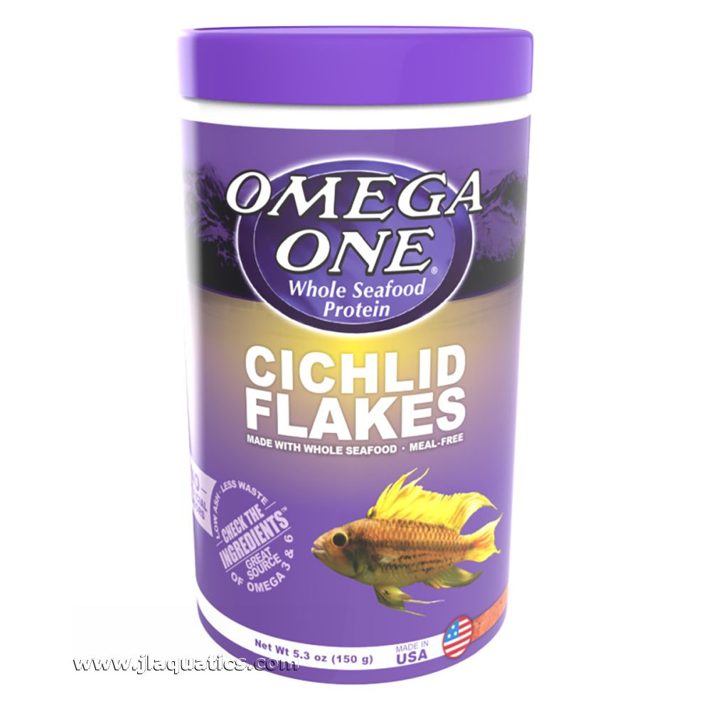Omega One Cichlid Flake Fish Food - 150 Gram