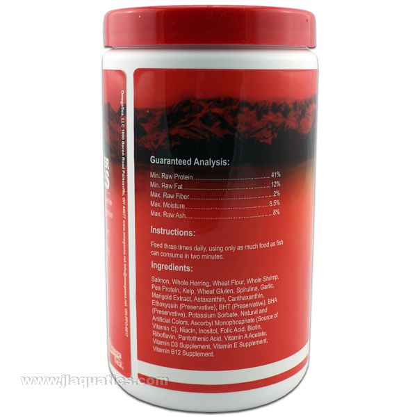 Omega One Freshwater Flake Fish Food- 150g ingredients and instructions.