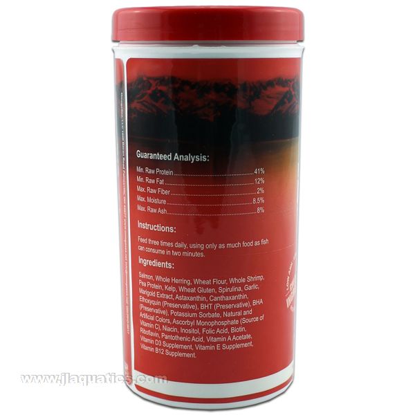 Omega One Freshwater Flake Fish Food- 62g ingredients and instructions.