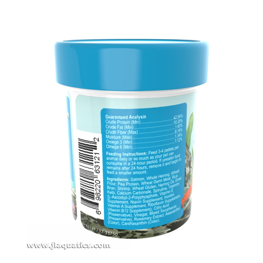 Omega One Sinking Shrimp and Lobster Pellet Food instructions and ingredients