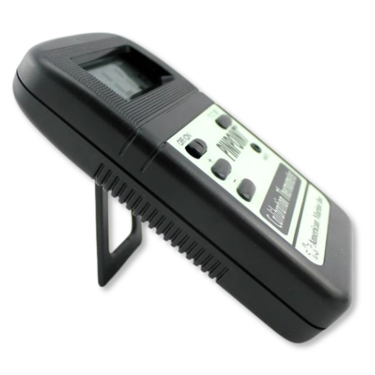 Pinpoint Calibration Thermometer side view with stand