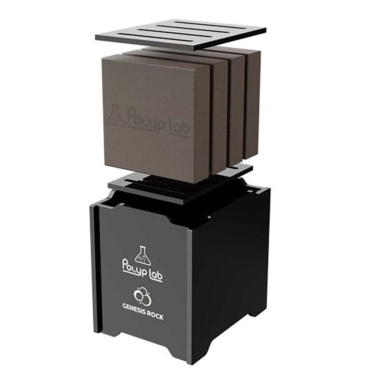 PolypLab Genesis Rock Power Rack - Full  photo demonstrating the different filtration components
