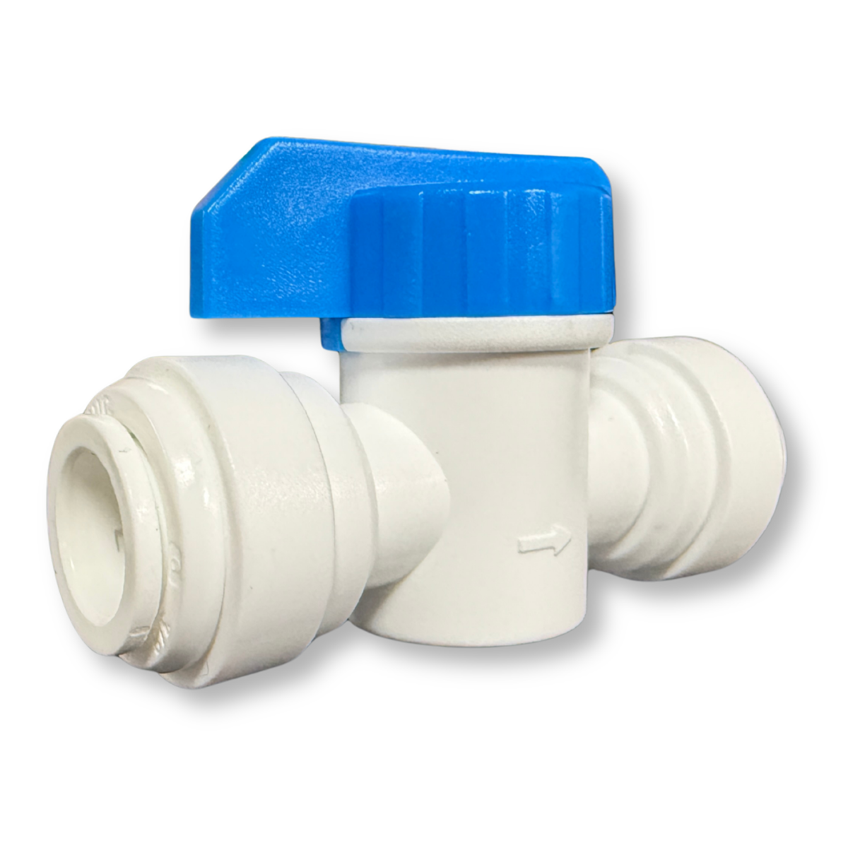 RO Inline Ball Valve Fitting (3/8 x 3/8 Quick Connect)