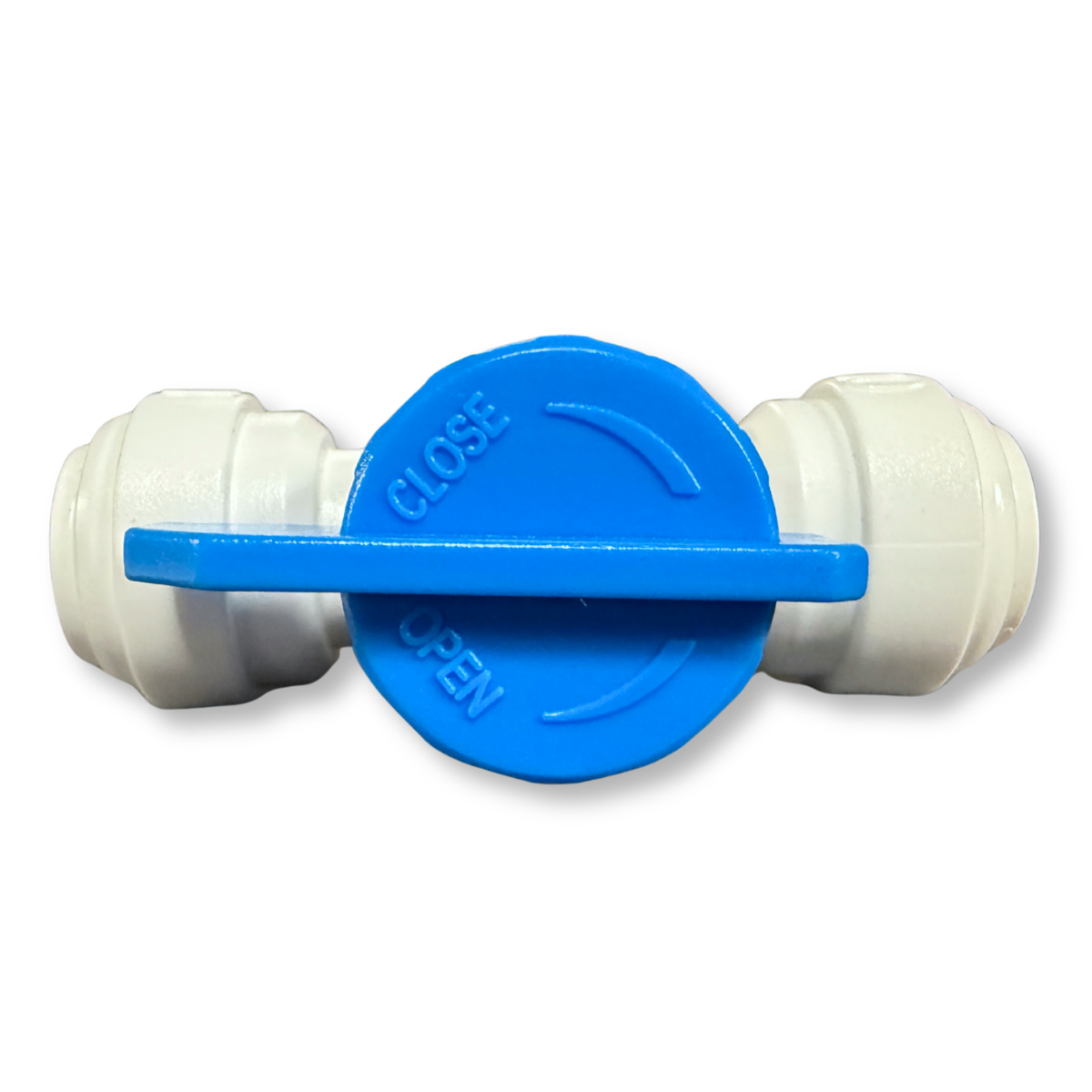 RO Inline Ball Valve Fitting (3/8 x 3/8 Quick Connect)