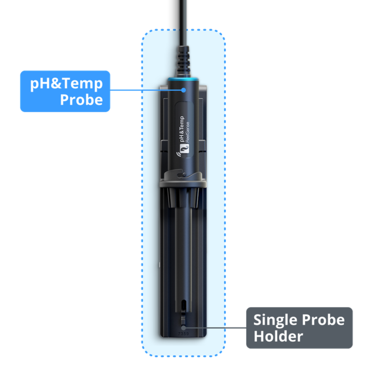 Red Sea ReefSense Single Probe Holder in use with a Red Sea Probe