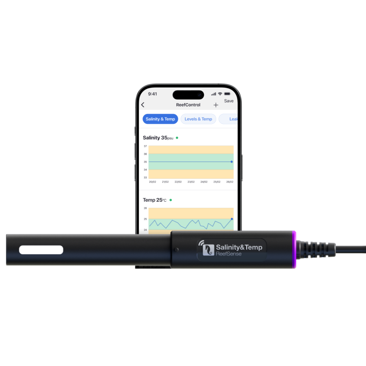 Red Sea ReefSense Salinity & Temperature Probe with in-app connectivity