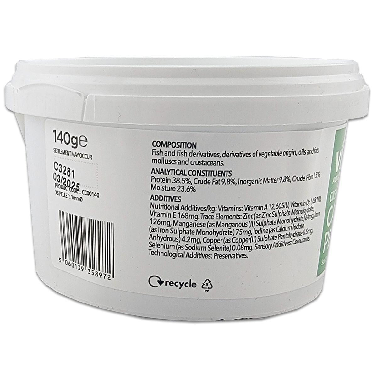 Vitalis Cichlid Carnivore Pellets ingredients