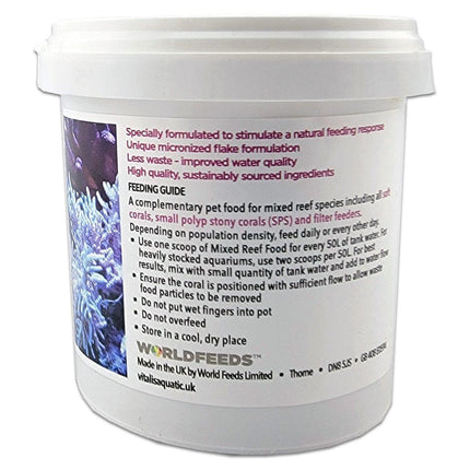 Vitalis Mixed Reef Food coral feeding guide for best results in a reef aquarium.