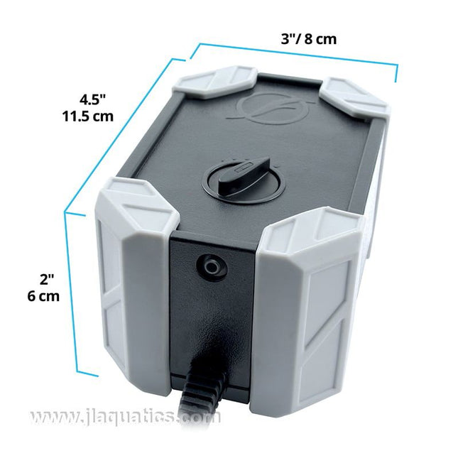 Fluval A101 Air Pump dimensions