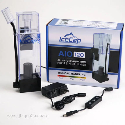 IceCap AIO-120 Protein Skimmer assembled with retail packaging for sale