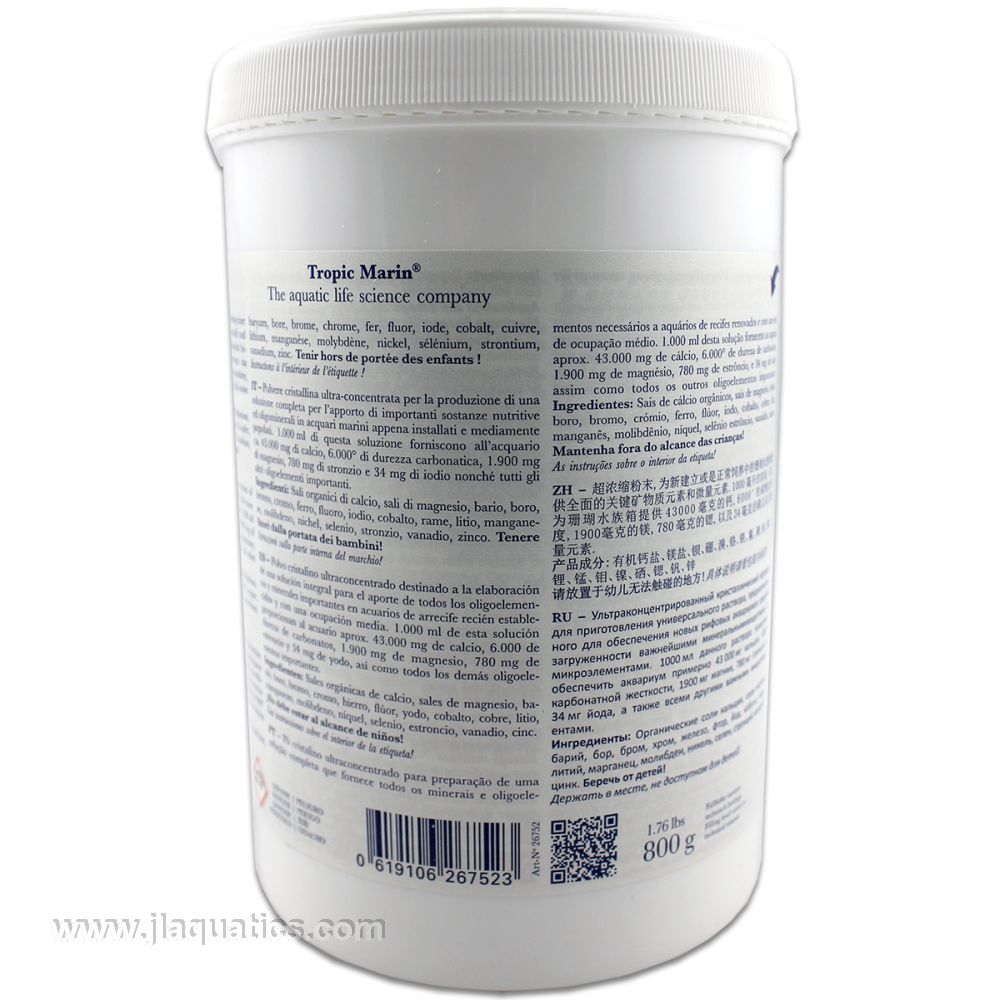 Tropic Marin All-For-Reef - 800 Gram – J&L Aquatics Ltd.