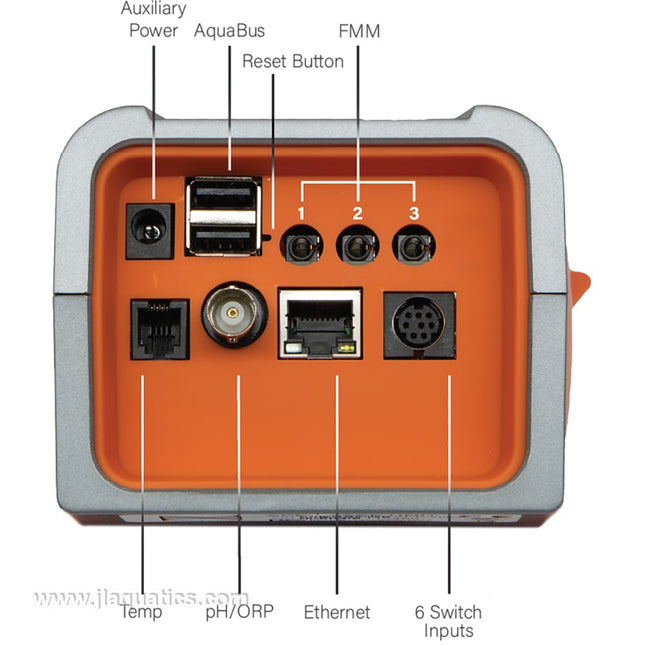 Neptune Apex base unit view of ports for FMM