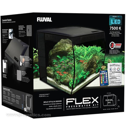 Fluval Flex Aquarium Kit - 9 Gallon Black