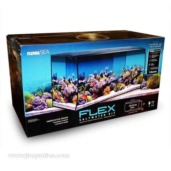 Fluval Sea Flex Saltwater Aquarium Kit - 32.5 Gallon Black