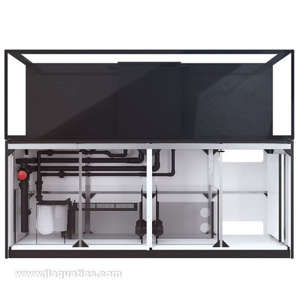 Red Sea Reefer-S 850 G2+ Aquarium open cabinet showing sump set-up
