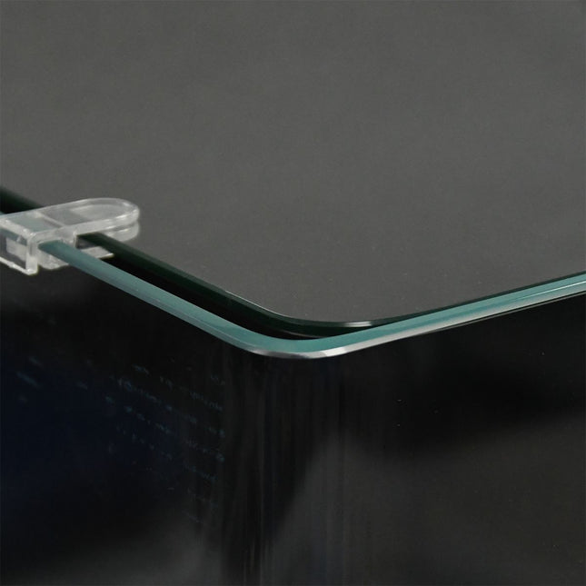 close-up of corner on the Aqua Japan Q50 Ultra Clear All In One Aquarium