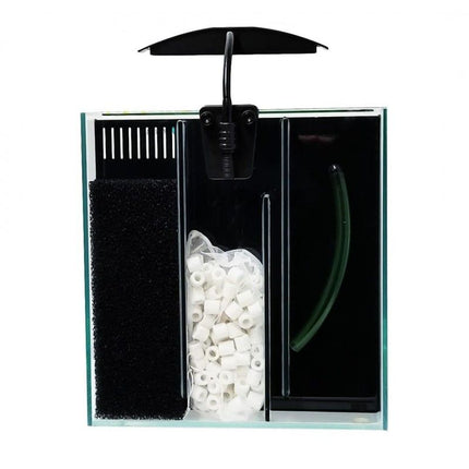 Filter chamber on the Aqua Japan Q60 Ultra Clear All In One Aquarium