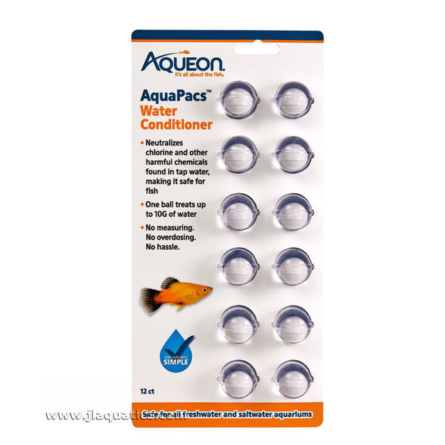 Aqueon AquaPacs Water Conditioner - 12 Pack