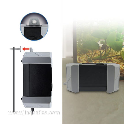 Fluval A202 Air Pump mounting options for this hagen aquarium pump