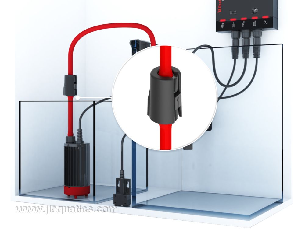 Red Sea Reef ATO+ check valve to stop back siphoning in an aquarium.
