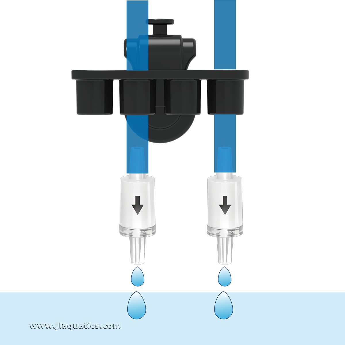AutoAqua Anti-Siphon Valve mounting orientation.