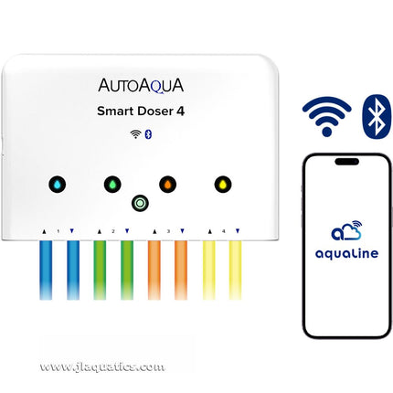 AutoAqua Smart Doser 4 can be operated on your cell phone using bluetooth or WiFi