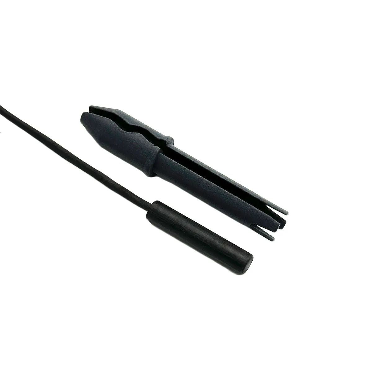 Close-up of the probe guides that are included with the AvidAqua MPO Probe Organizer