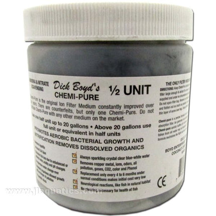 Boyd Chemi-Pure - 5 oz features and directions on using an aquarium to help with algae growth