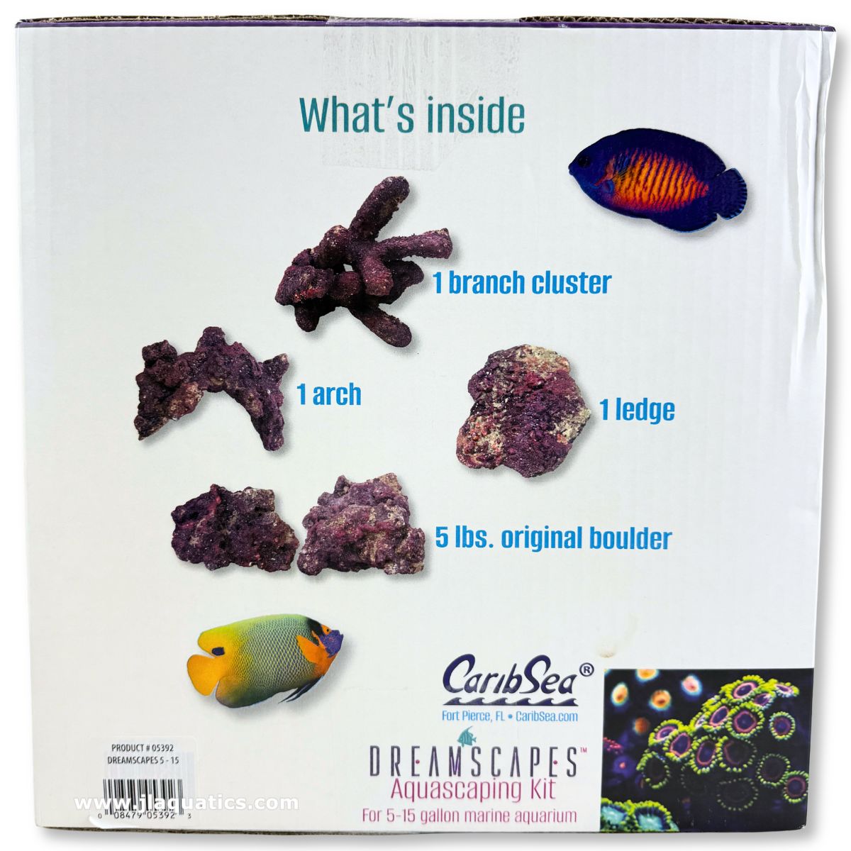 Caribsea LifeRock Dreamscapes Box - 5-15 Gallon packaging - what's inside