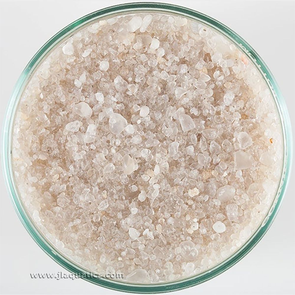 Caribsea Crystal River Aquarium Sand close-up view of grain size