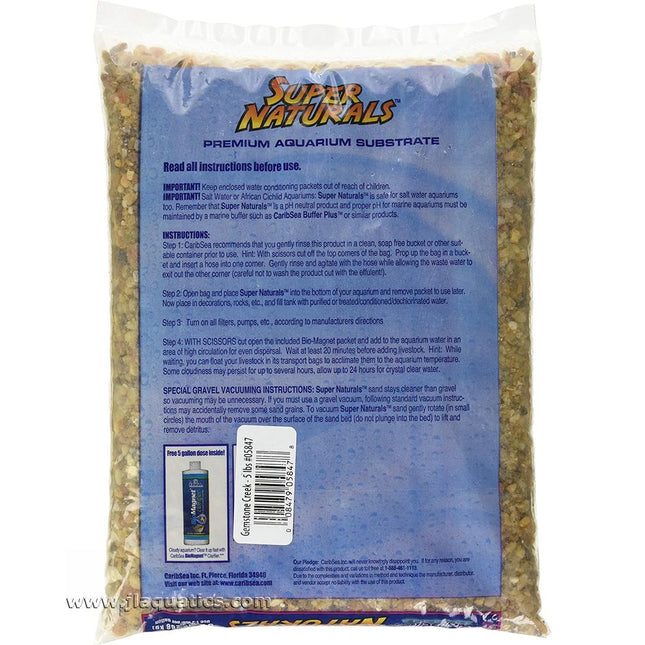 Caribsea Gemstone Creek Aquarium Gravel - 5lb Instructions for use