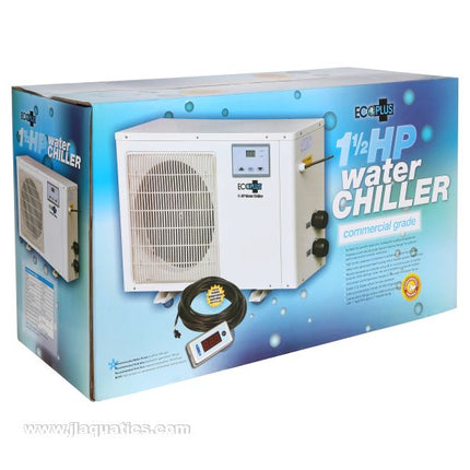 EcoPlus 1.5 HP Chiller with Dual Stage Controller in retail packaging